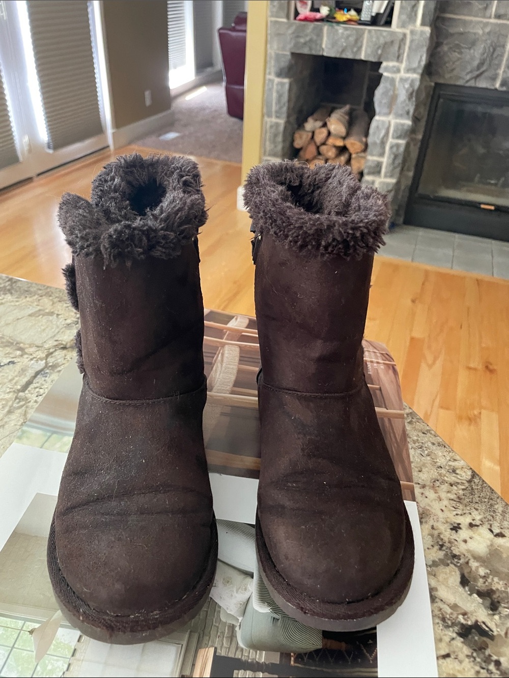 EUC Airwalk Girl’s Brown Plush-Lined Boots